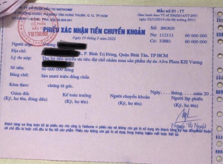 Viethome thừa nhận huy động vốn trái phép tại dự án Alval Plaza!? viethome thua nhan huy dong von trai phep tai du an alval plaza