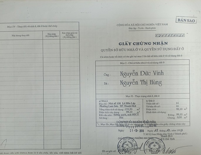 Thanh Hóa: “Sổ đỏ” đã được cấp 20 năm bị thu hồi vì cấp không đúng đối tượng? thanh hoa so do da duoc cap 20 nam bi thu hoi vi cap khong dung doi tuong