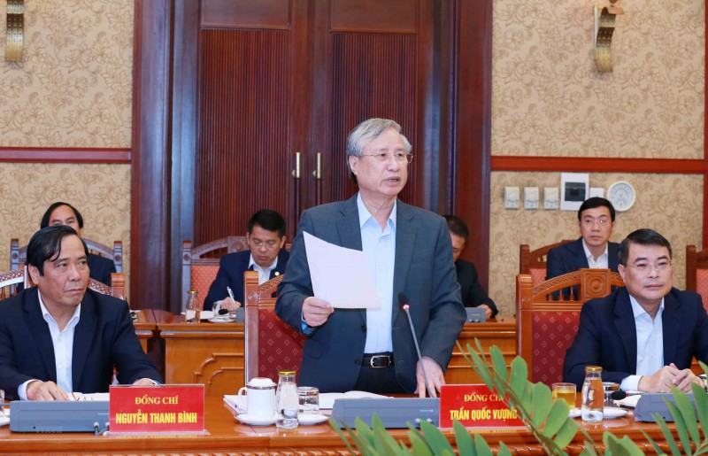 Phiên họp thứ 4 của Tiểu ban Tổ chức phục vụ Đại hội XIII của Đảng phien hop thu 4 cua tieu ban to chuc phuc vu dai hoi xiii cua dang