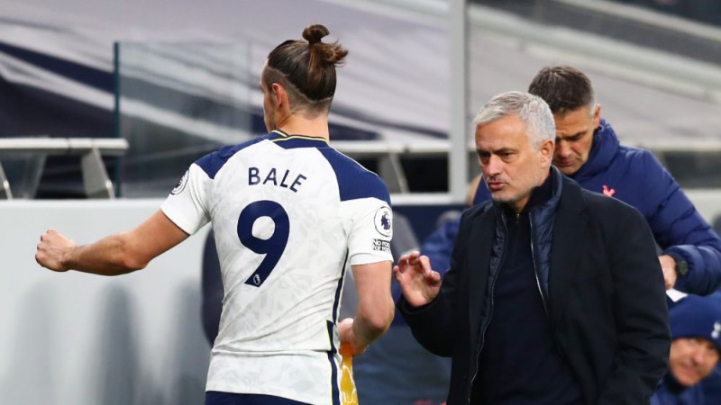 HLV Mourinho không ngần ngại công kích Real Madrid sau khi Gareth Bale ghi bàn. (Nguồn: Goal) HLV Mourinho không ngại công kích Real Madrid khi Gareth Bale ghi bàn cho Tottenham
